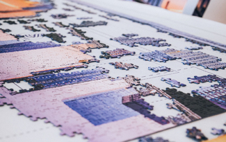 an unfinished puzzle
