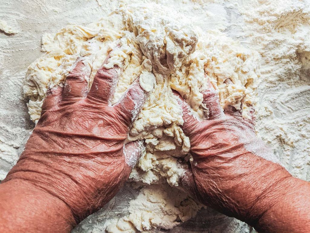 a resident baking