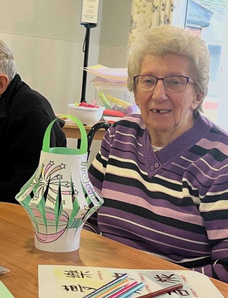 resident made a latern